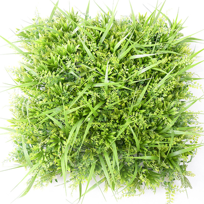 4x25cm Artificial Green Grass Wall For Wedding Decor
