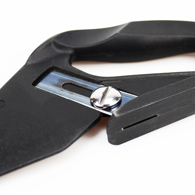 Black Double 30 Angle Cushion Back Carpet Cutter SS304