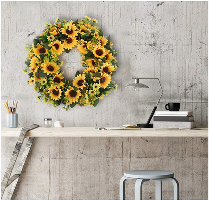 Faux Eucalyptus Artificial Plant Wall Panels Dustproof