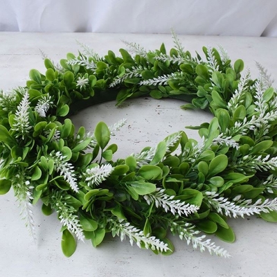 14'' To 17'' Faux Green Artificial Plant Leaves Plastic