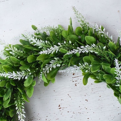14'' To 17'' Faux Green Artificial Plant Leaves Plastic