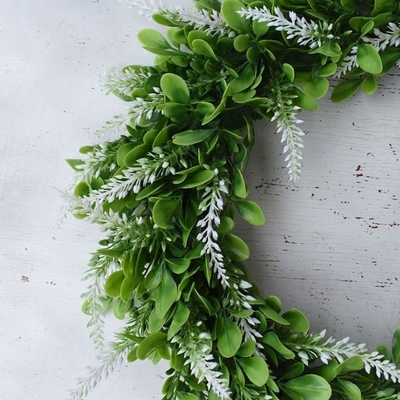 14'' To 17'' Faux Green Artificial Plant Leaves Plastic