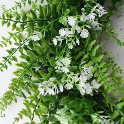 14'' To 17'' Faux Green Artificial Plant Leaves Plastic
