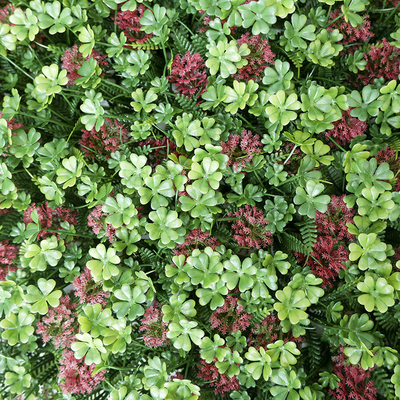 PE Plastic Greenery Artificial Grass Wall Panels Backdrop 30mm For Indoor Decor