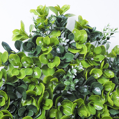 Boxwood Panel Artificial Plant Wall Green Flower Grass Backdrop For Indoor Decoration