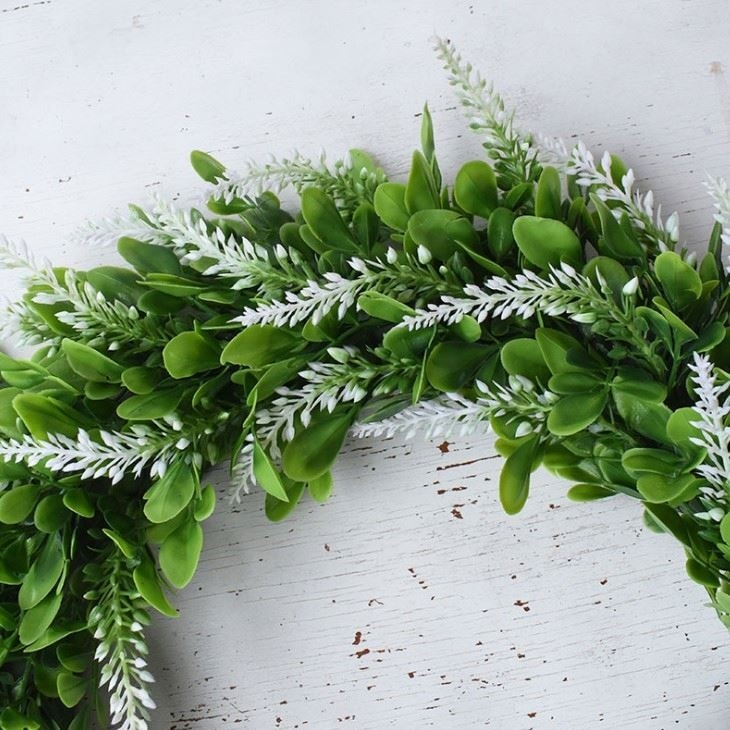 14'' To 17'' Faux Green Artificial Plant Leaves Plastic