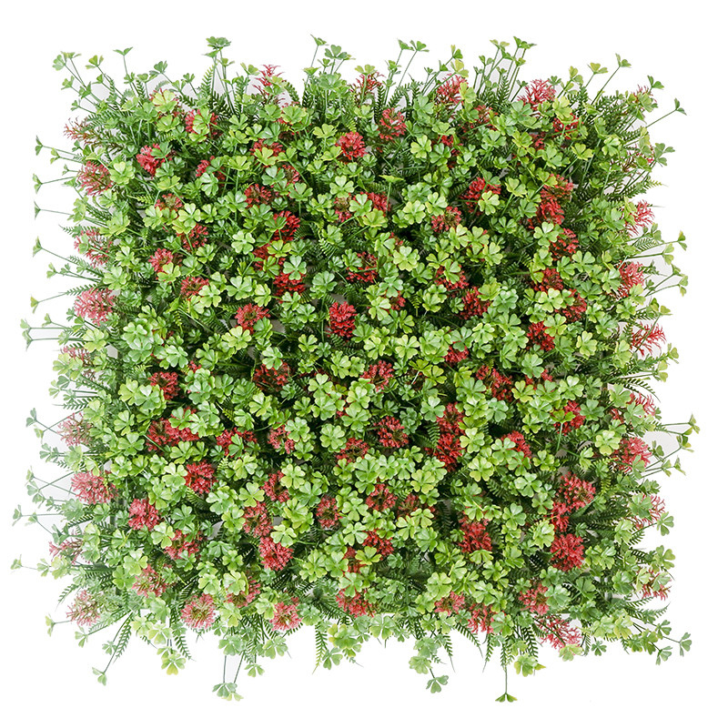 Outdoor Decoration Artificial Plants Walls 20mm Flowers Dustproof For Decoration