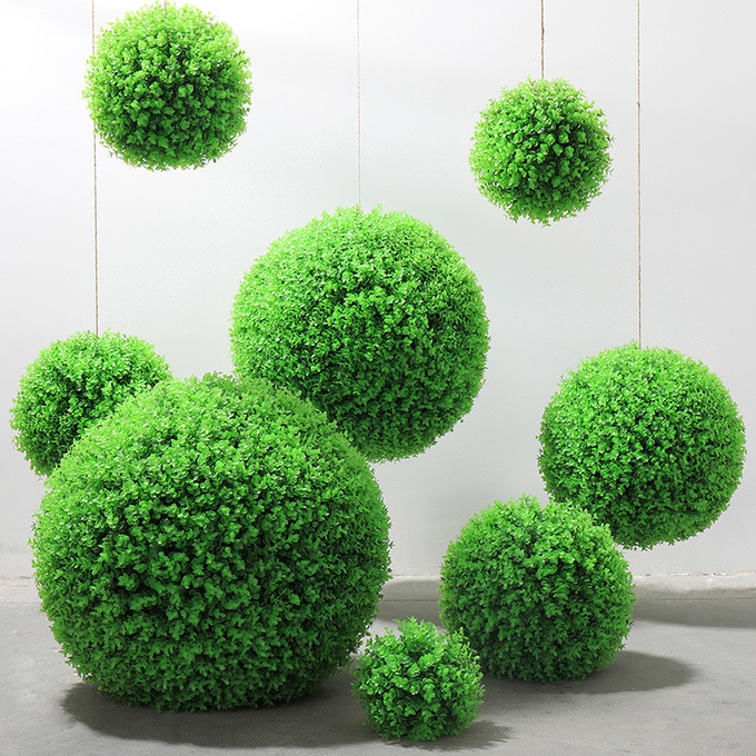 UV προστατευμένη τεχνητή Topiary σφαίρα PE εγκαταστάσεων πυξαριού για τη διακόσμηση